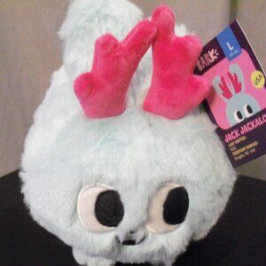Bark Jackalope Dog Toy - Pink and Light Blue